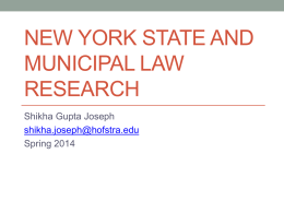 New York Law Research