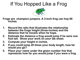 If You Hopped Like a Frog - Great Rivers Cooperative