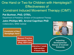 One Hand or Two for Children with Hemiplegia