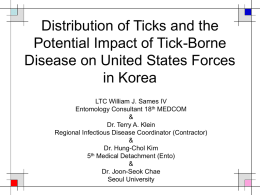 Review of Tick Distributions, Surveillance, and Disease in