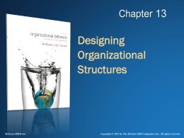 Designing Organizational Structures
