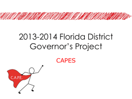2013-2014 Florida Governor’s Project