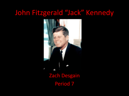 John Fitzgerald “Jack” Kennedy