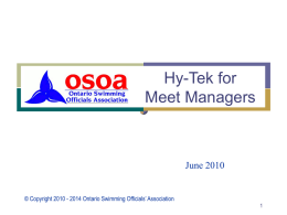 Hytek Meet Management