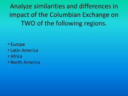 Analyze similarities and differences in impact of the