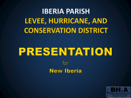 THE CITY OF NEW IBERIA PARKS & RECREATION DEPARTMENT