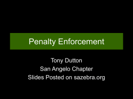 Penalty Enforcement I - Multiple Fouls (July, 2013)