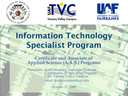 Information Technology Specialist Program