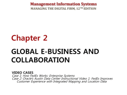 GLOBAL E-BUSINESS AND COLLABORATION