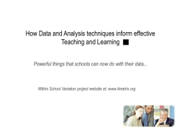School Tools for Analysis and Research