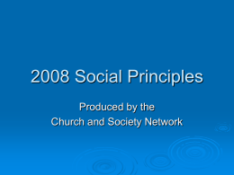 An Introduction to the Social Principles