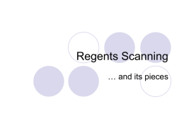 Regents Scanning