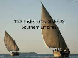 15.3 Eastern City-States & Southern Empires