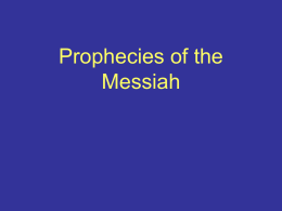 Messianic Prophecies - New York City International