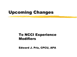 Upcoming Changes - Workers Compensation classification