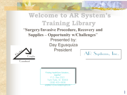 Welcome to AR System’s Training Library