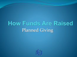 How Funds Are Raised - Lincoln Memorial University