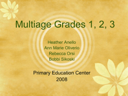 Multiage Grades 1, 2, 3