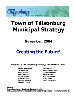 2004 Municipal Strategy