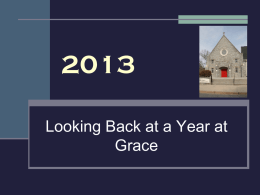 2013 - Grace Lutheran Church