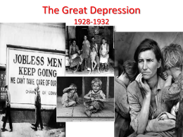 The Great Depression 1928-1932