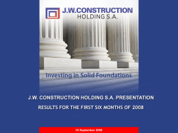 Slajd 1 - J.W. Construction