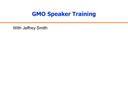 GMO Speaker Training Webinar