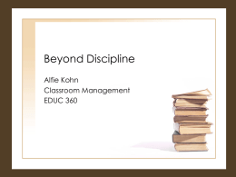 Beyond Discipline - Manchester College Personal Web Sites