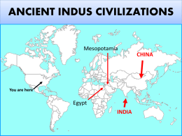 ANCIENT INDUS CIVILIZATIONS