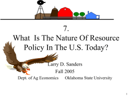 7. What is nature of resource policy?