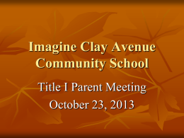 Imagine Clay Avenue Community School