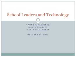 School Leaders and Technology