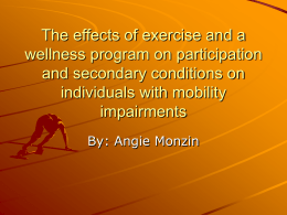 The effects of exercise and a wellness program on