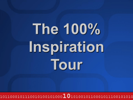 The 100% Inspiration Tour