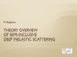 Theory overview of semi-inclusive deep inelastic scattering