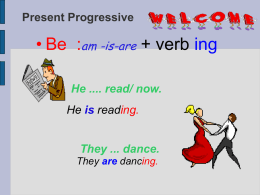Present Continuous Tense