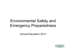 Environmental Safety and Emergency Preparedness