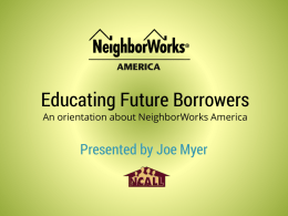 Educating Future Borrowers