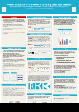 100cm by 100cm Poster Template