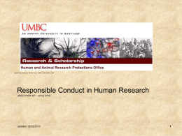 Human and Animal Research Protections Office (HARPO)