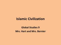 Islamic Civilization - Saugerties Central Schools
