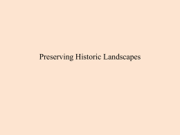 Preserving Historic Landscapes
