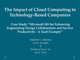 Cloud Computing Project: Initial Investigation Report