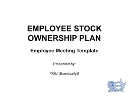 Train the ESOP Trainers – Employee Meeting Template