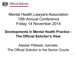 Mental Health Lawyers Association 14th Annual Conference