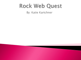 Rock Web Quest
