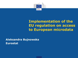 First year of implementation of Commission Regulation (EU