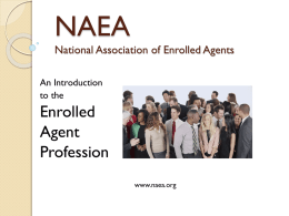 NAEANational Association of Enrolled Agents