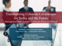 Transforming Colorado Government for Today and the Future