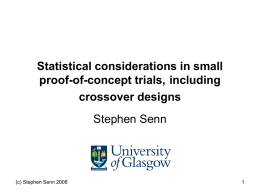 Statistical considerations in small proof-of